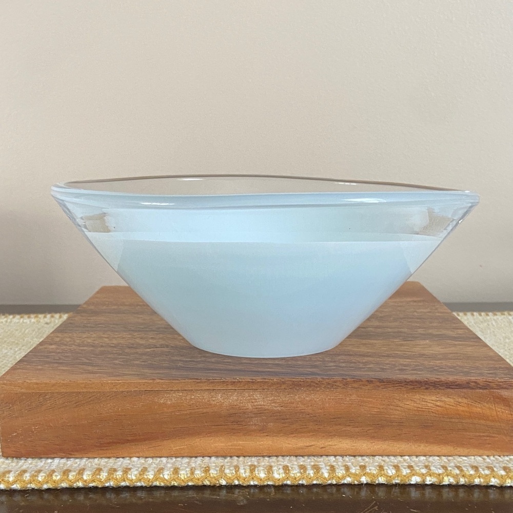 Tiffany & Co. Salviati Murano Sommerso Art Glass Bowl Vintage Italy